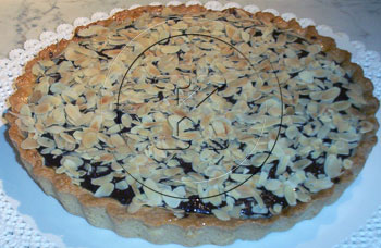 Crostata alle mandorle e cacao