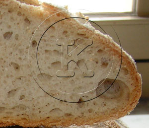 Pane con lievito naturale - dettaglio della mollica